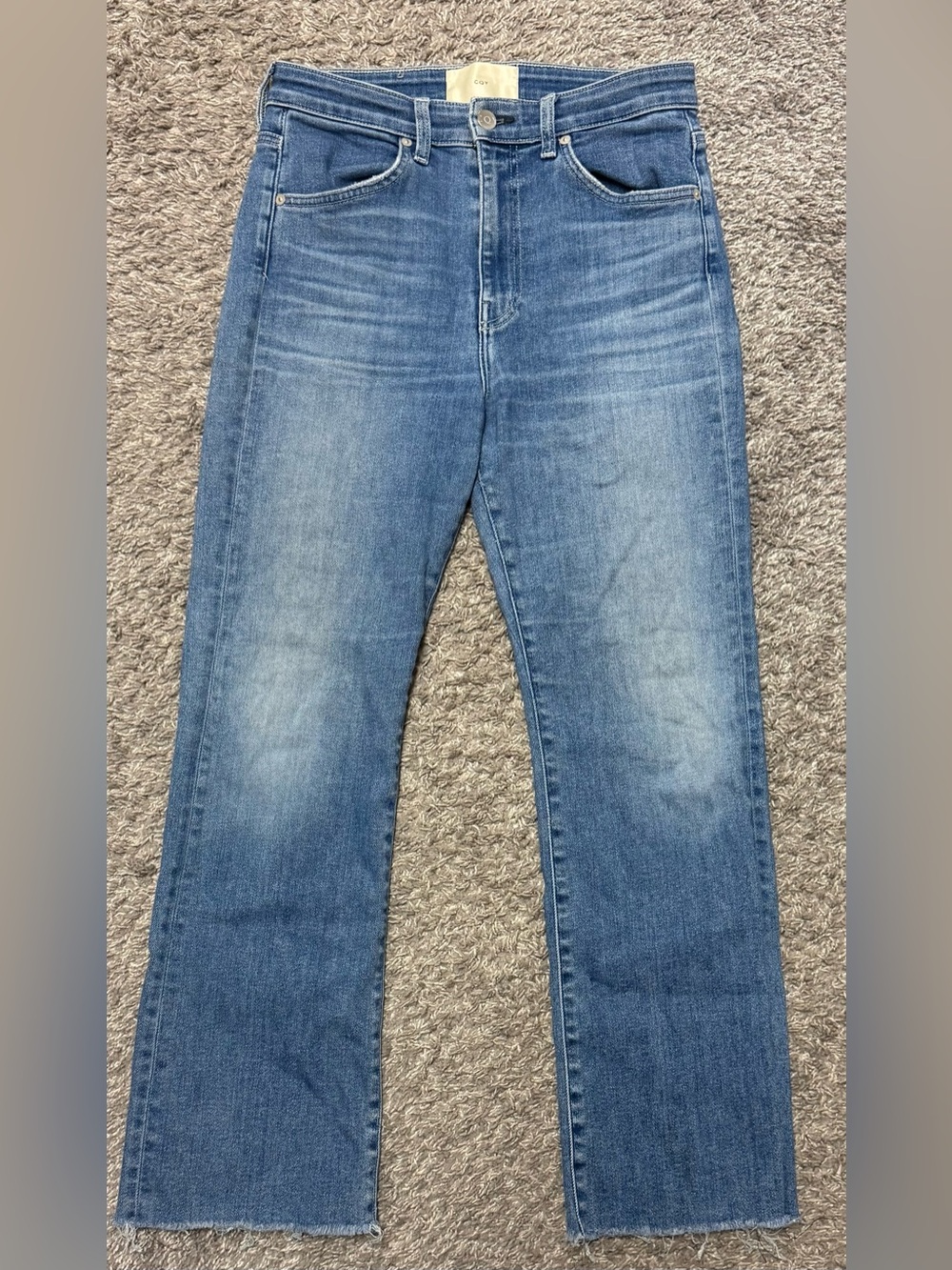 EUC Women’s CQY High Rise Straight Jeans, Size 28